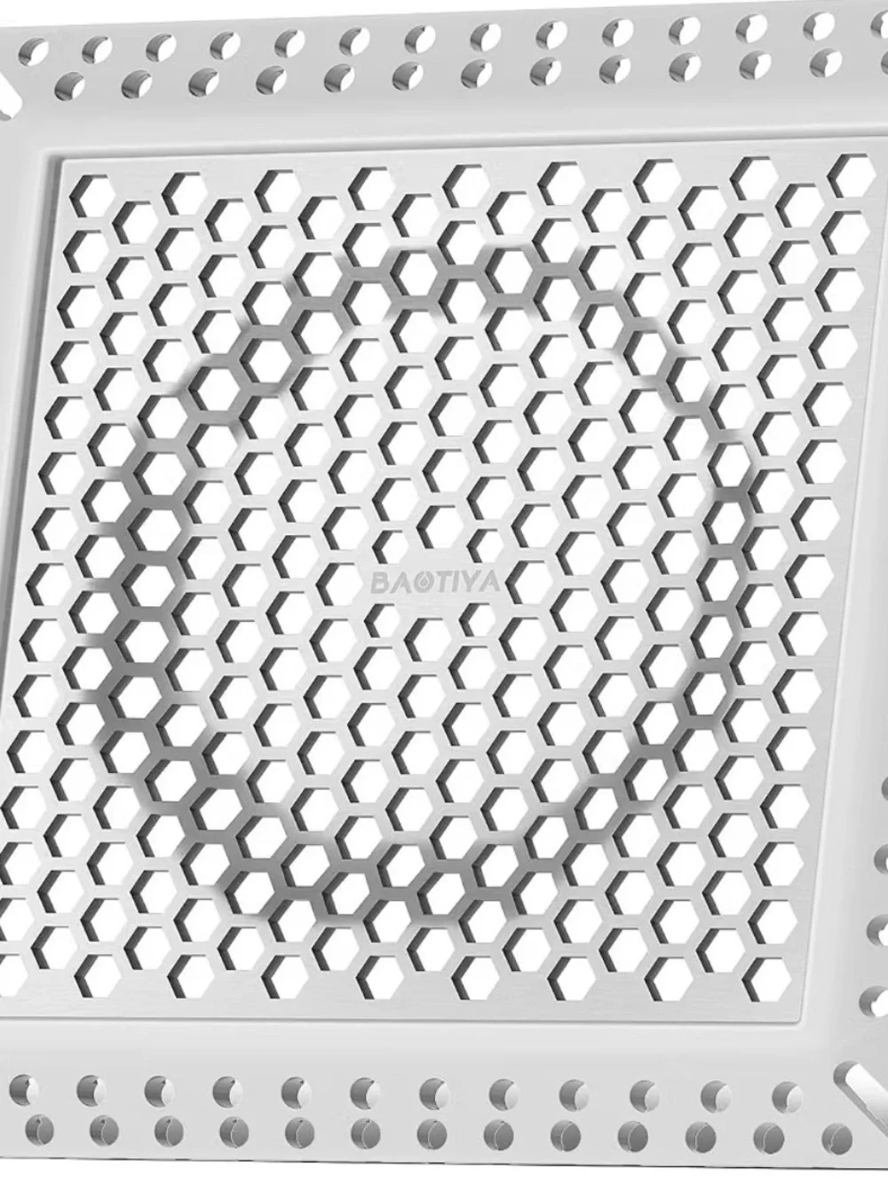White Hexagon Metal Wall Panel